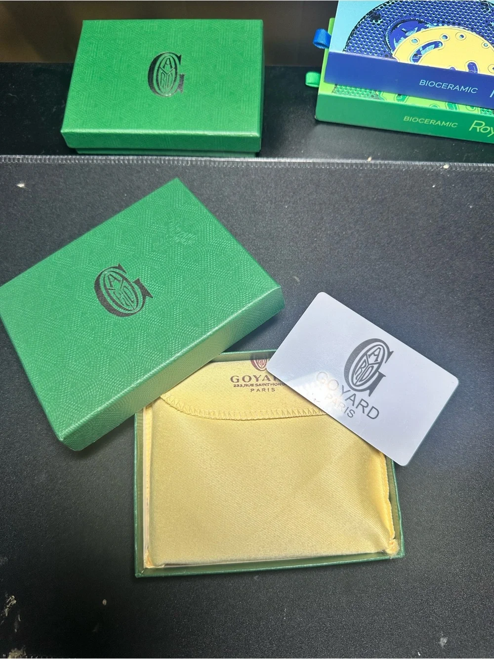 GOYARD Leather Wallet Green